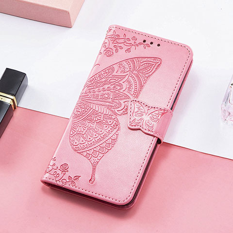 Handytasche Stand Schutzhülle Flip Leder Hülle Modisch Muster H08 für Apple iPhone 13 Pro Pink