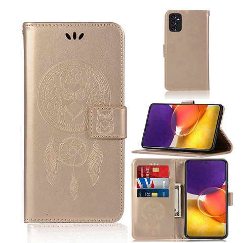 Handytasche Stand Schutzhülle Flip Leder Hülle Modisch Muster JX1 für Samsung Galaxy A24 4G Gold