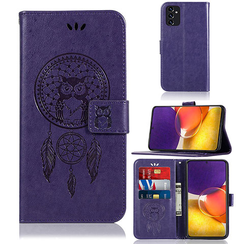 Handytasche Stand Schutzhülle Flip Leder Hülle Modisch Muster JX1 für Samsung Galaxy A25 5G Violett