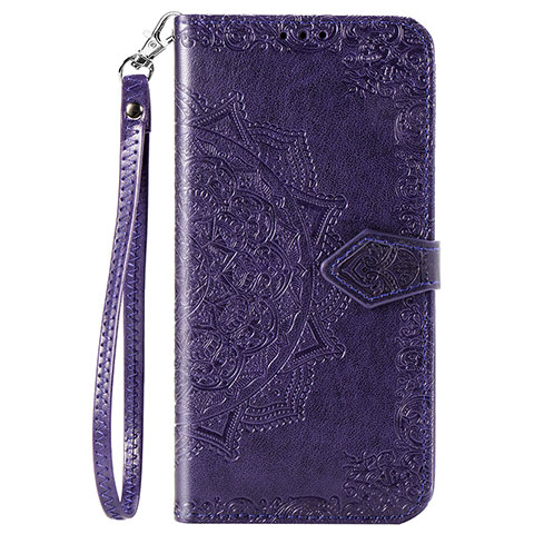 Handytasche Stand Schutzhülle Flip Leder Hülle Modisch Muster S05D für Samsung Galaxy A11 Violett