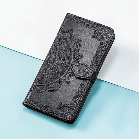 Handytasche Stand Schutzhülle Flip Leder Hülle Modisch Muster S07D für Huawei Honor 50 SE 5G Schwarz