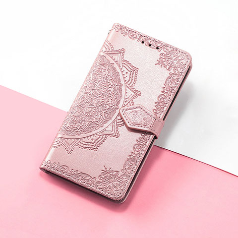 Handytasche Stand Schutzhülle Flip Leder Hülle Modisch Muster S07D für Huawei Honor V40 5G Rosegold