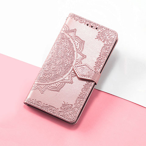 Handytasche Stand Schutzhülle Flip Leder Hülle Modisch Muster S07D für Huawei Nova 10 Rosegold