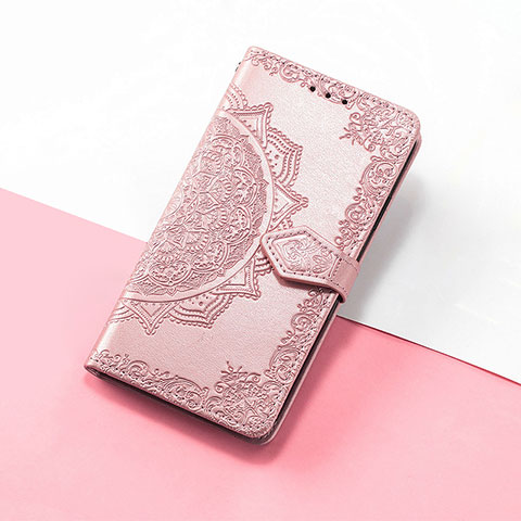 Handytasche Stand Schutzhülle Flip Leder Hülle Modisch Muster S07D für Huawei Nova Y61 Rosegold