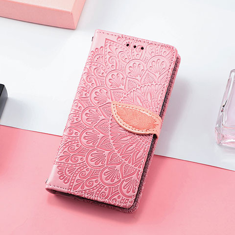 Handytasche Stand Schutzhülle Flip Leder Hülle Modisch Muster S08D für Huawei Honor 60 Pro 5G Rosegold