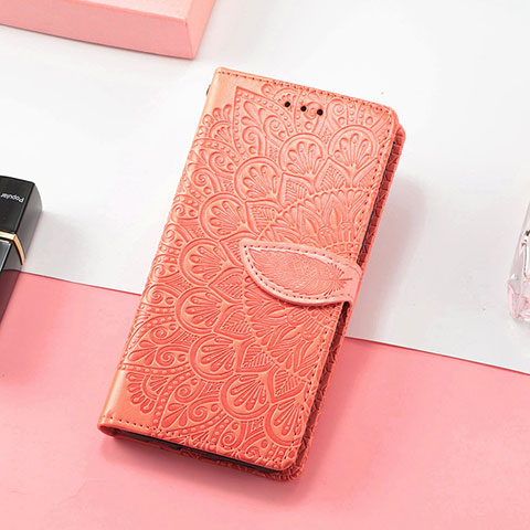 Handytasche Stand Schutzhülle Flip Leder Hülle Modisch Muster S08D für Huawei Honor 60 SE 5G Orange