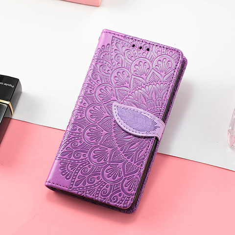 Handytasche Stand Schutzhülle Flip Leder Hülle Modisch Muster S08D für Huawei Honor X10 Max 5G Violett