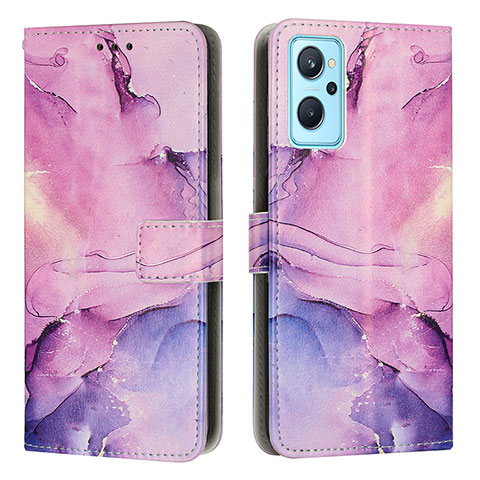 Handytasche Stand Schutzhülle Flip Leder Hülle Modisch Muster Y01X für Realme 10T 5G Violett