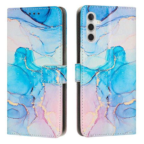 Handytasche Stand Schutzhülle Flip Leder Hülle Modisch Muster Y01X für Samsung Galaxy A04s Hellblau