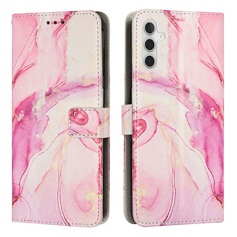 Handytasche Stand Schutzhülle Flip Leder Hülle Modisch Muster Y01X für Samsung Galaxy A04s Rosa