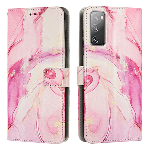 Handytasche Stand Schutzhülle Flip Leder Hülle Modisch Muster Y01X für Samsung Galaxy S20 FE (2022) 5G Rosa