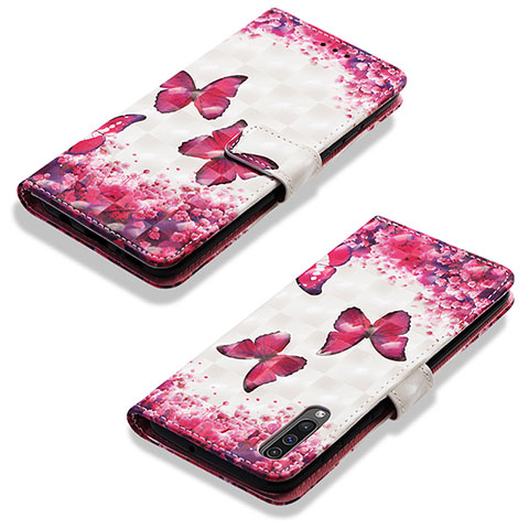 Handytasche Stand Schutzhülle Flip Leder Hülle Modisch Muster Y03B für Samsung Galaxy A30S Pink