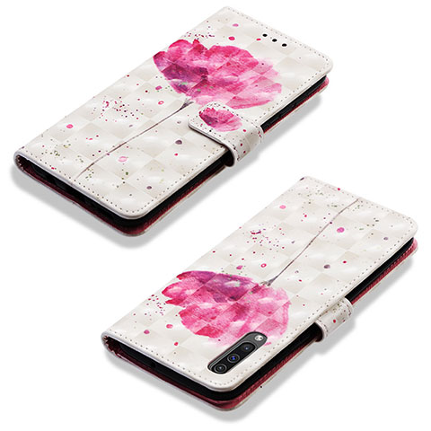 Handytasche Stand Schutzhülle Flip Leder Hülle Modisch Muster Y03B für Samsung Galaxy A50 Rosa