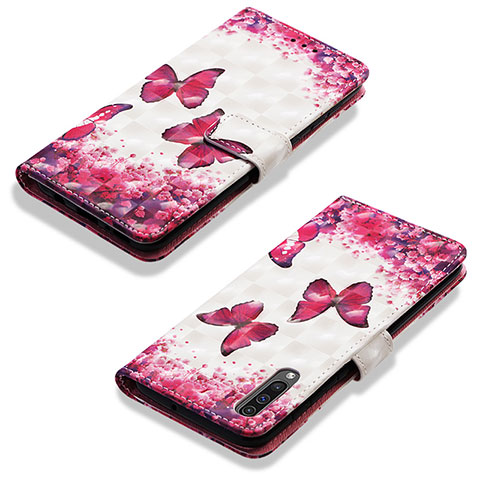 Handytasche Stand Schutzhülle Flip Leder Hülle Modisch Muster Y03B für Samsung Galaxy A50S Pink