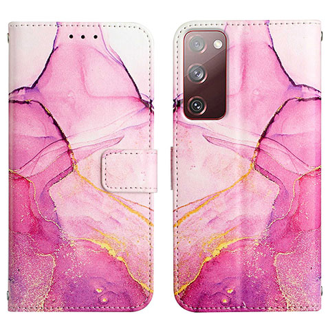 Handytasche Stand Schutzhülle Flip Leder Hülle Modisch Muster Y04B für Samsung Galaxy S20 FE 4G Pink