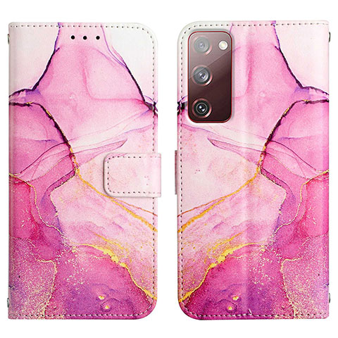 Handytasche Stand Schutzhülle Flip Leder Hülle Modisch Muster Y04B für Samsung Galaxy S20 FE 5G Pink