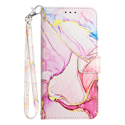 Handytasche Stand Schutzhülle Flip Leder Hülle Modisch Muster Y05B für Samsung Galaxy A32 4G Rosa