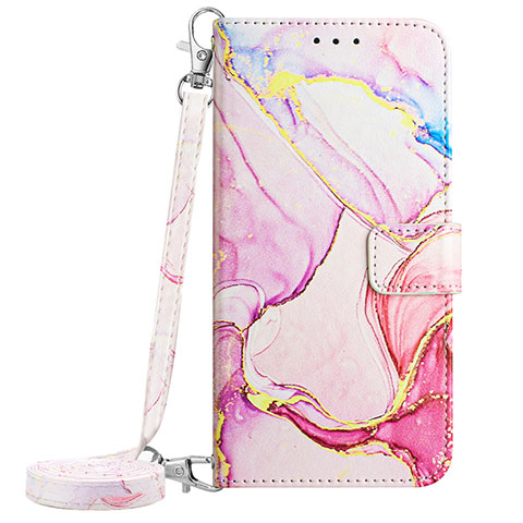 Handytasche Stand Schutzhülle Flip Leder Hülle Modisch Muster YB1 für Samsung Galaxy A34 5G Rosa