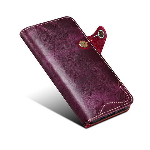 Handytasche Stand Schutzhülle Flip Leder Hülle MT5 für Apple iPhone 14 Pro Max Violett