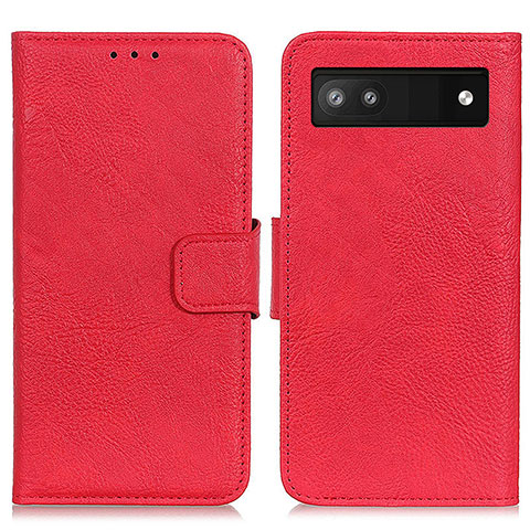 Handytasche Stand Schutzhülle Flip Leder Hülle N01P für Google Pixel 7a 5G Rot