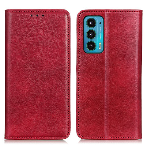 Handytasche Stand Schutzhülle Flip Leder Hülle N01P für Motorola Moto Edge 20 5G Rot