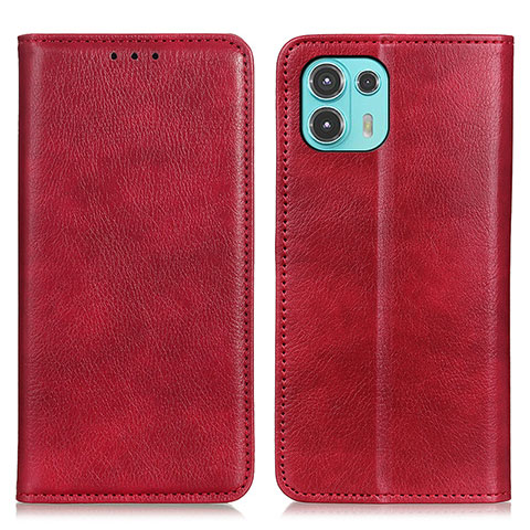 Handytasche Stand Schutzhülle Flip Leder Hülle N01P für Motorola Moto Edge 20 Lite 5G Rot