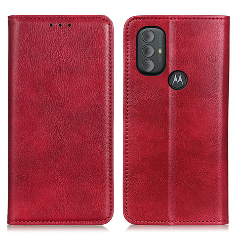 Handytasche Stand Schutzhülle Flip Leder Hülle N01P für Motorola Moto G Play (2023) Rot