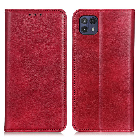 Handytasche Stand Schutzhülle Flip Leder Hülle N01P für Motorola Moto G50 5G Rot