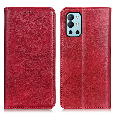 Handytasche Stand Schutzhülle Flip Leder Hülle N01P für OnePlus 9R 5G Rot