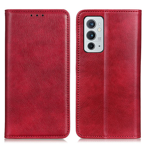 Handytasche Stand Schutzhülle Flip Leder Hülle N01P für OnePlus 9RT 5G Rot