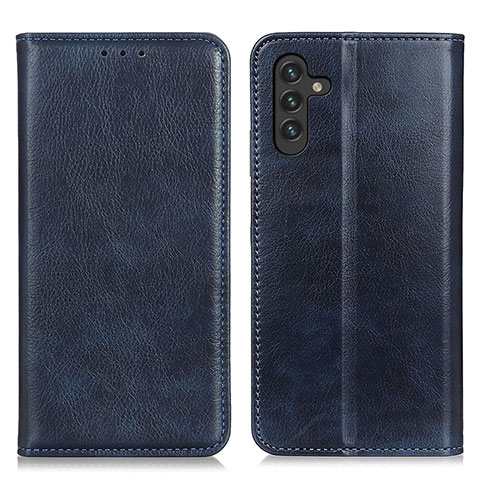 Handytasche Stand Schutzhülle Flip Leder Hülle N01P für Samsung Galaxy A13 5G Blau