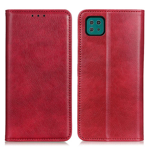 Handytasche Stand Schutzhülle Flip Leder Hülle N01P für Samsung Galaxy A22 5G Rot