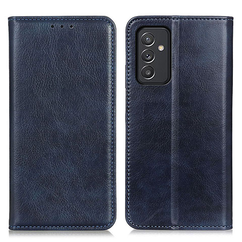 Handytasche Stand Schutzhülle Flip Leder Hülle N01P für Samsung Galaxy A34 5G Blau