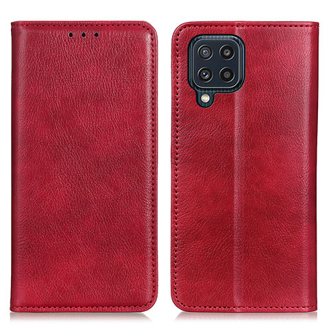 Handytasche Stand Schutzhülle Flip Leder Hülle N01P für Samsung Galaxy M32 4G Rot