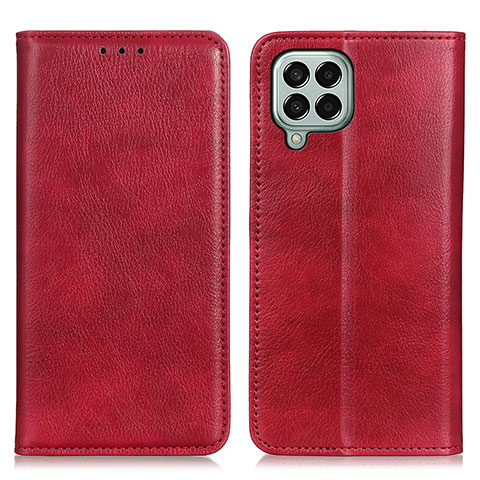 Handytasche Stand Schutzhülle Flip Leder Hülle N01P für Samsung Galaxy M33 5G Rot