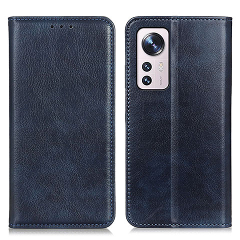 Handytasche Stand Schutzhülle Flip Leder Hülle N01P für Xiaomi Mi 12 Pro 5G Blau