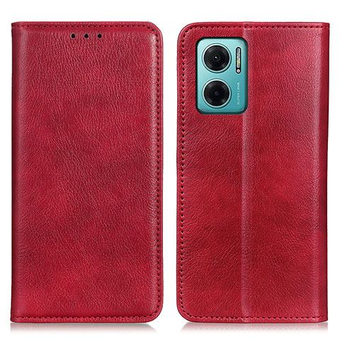 Handytasche Stand Schutzhülle Flip Leder Hülle N01P für Xiaomi Redmi 10 5G Rot