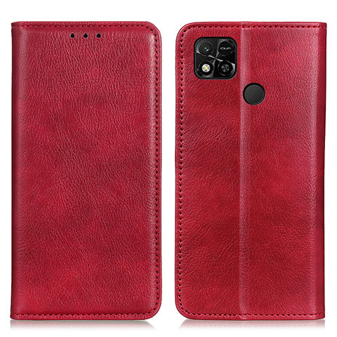 Handytasche Stand Schutzhülle Flip Leder Hülle N01P für Xiaomi Redmi 9C NFC Rot