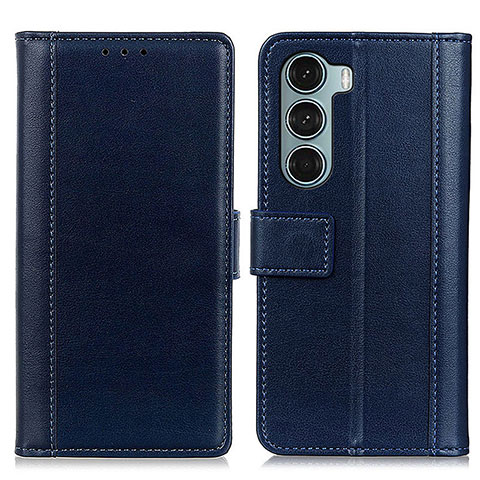 Handytasche Stand Schutzhülle Flip Leder Hülle N02P für Motorola Moto Edge S30 5G Blau