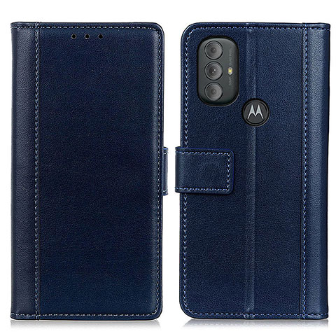 Handytasche Stand Schutzhülle Flip Leder Hülle N02P für Motorola Moto G Play (2023) Blau