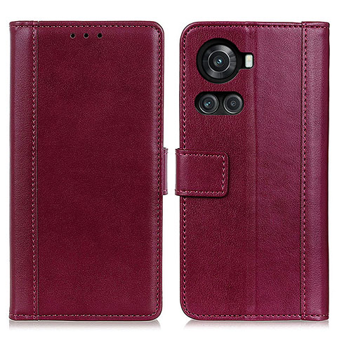 Handytasche Stand Schutzhülle Flip Leder Hülle N02P für OnePlus 10R 5G Rot