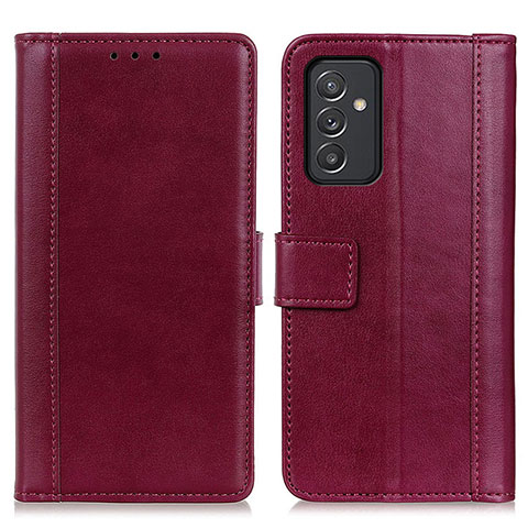 Handytasche Stand Schutzhülle Flip Leder Hülle N02P für Samsung Galaxy A15 4G Rot