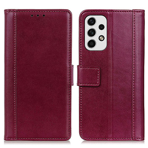 Handytasche Stand Schutzhülle Flip Leder Hülle N02P für Samsung Galaxy A23 4G Rot