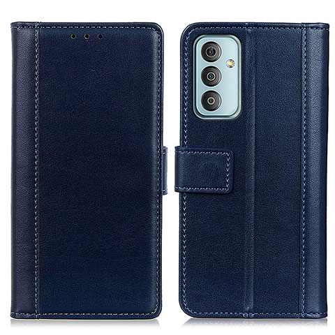 Handytasche Stand Schutzhülle Flip Leder Hülle N02P für Samsung Galaxy F23 5G Blau