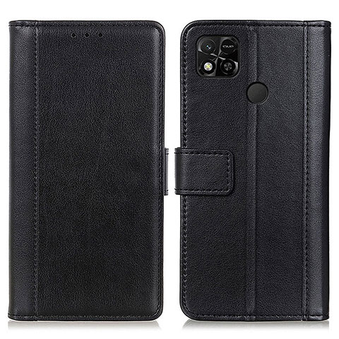 Handytasche Stand Schutzhülle Flip Leder Hülle N02P für Xiaomi Redmi 9 India Schwarz