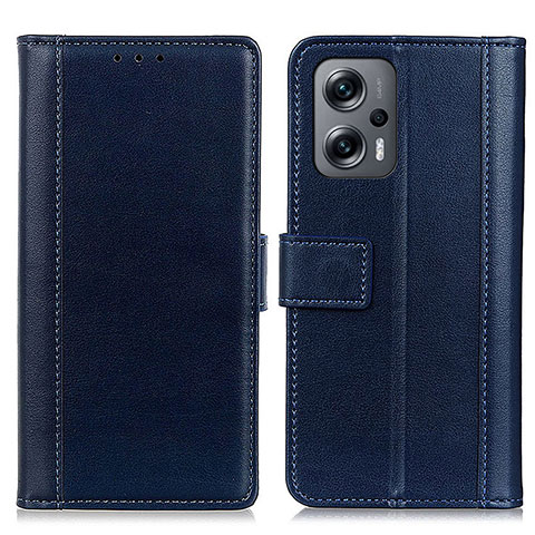 Handytasche Stand Schutzhülle Flip Leder Hülle N02P für Xiaomi Redmi K50i 5G Blau