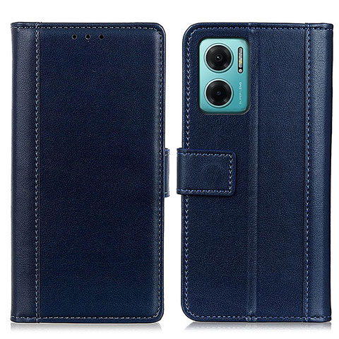 Handytasche Stand Schutzhülle Flip Leder Hülle N02P für Xiaomi Redmi Note 11E 5G Blau