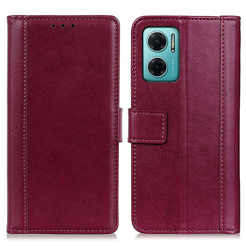 Handytasche Stand Schutzhülle Flip Leder Hülle N02P für Xiaomi Redmi Note 11E 5G Rot