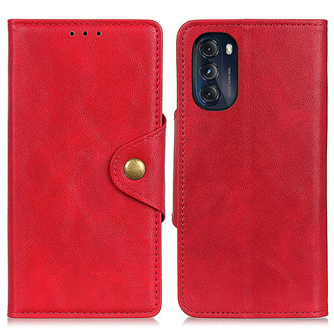 Handytasche Stand Schutzhülle Flip Leder Hülle N03P für Motorola Moto G 5G (2022) Rot