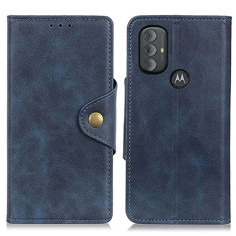 Handytasche Stand Schutzhülle Flip Leder Hülle N03P für Motorola Moto G Play (2023) Blau